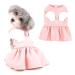 Ranphy Angel Wings Puppy Dresses for Small Dogs Girls Pet Clothes with D-ring Doggy Apparel Comfortable Summer Shirt Skirt Chihuahua Yorkie Cats Outfits Pink S S pink