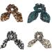 Fodattm Set of 4 Leopard Elastic Rabbit Ear Hair Scrunchies Hair Band Bowknot Hair Rope Ponytail Holder Hair Ties - Buy Online on GoSupps.com