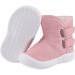 LACOFIA Toddler Winter Snow Boots | Anti-Slip Rubber Sole | Waterproof & Warm | 4 UK Child C Pink - Buy Online on GoSupps.com