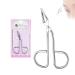 Professional Scissor Handle Tweezer Stainless Steel Scissors Shaped Tweezers Slant Flat Tip Scissor Tweezer for Women and Men (Silver)