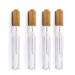 Healthcom 6ml Bamboo Lip Gloss Tubes - Refillable Plastic Balm Bottles for DIY Lipstick - Travel Size Cosmetic Containers for Women - Buy Online on GoSupps.com
