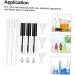 Beavorty 8 Sets Mascara Tube Glass Straw Empty Plastic Dropper Bottle for Chemicals Travel Household Lecythus 10X1.5cmx4pcs Assorted Colorx4pcs - Buy Online on GoSupps.com