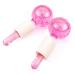 Poleview Pink Glitter Ice Globes for Facials - Cooling Face Roller for Skincare, Anti-Ageing, and Circulation Enhancement - Buy Online on GoSupps.com