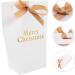 SEWOART Paper Bag 10 Pcs Christmas Bag Boxes Holiday Treat Bags Candy Storage Bag Bronzing Storage Bags Treat Bag 16X13X5.5CM White - Buy Online on GoSupps.com