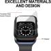 6 Pack Hard Case for Apple Watch Series 3 38mm with Tempered Glass Screen Protector - Thin Bumper, Full Coverage, Bubble-Free Cover - Compatible with iWatch Series 3/2/1 - Black/Deep Blue/White/Red/Pink/Green 38mm - Buy Online on GoSupps.com