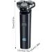 USB Rechargeable Electric Shaver for Men - Waterproof Rotary Beard Trimmer & Travel-Friendly with LED Display - Buy Online on GoSupps.com