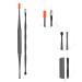 Vocoste 2 Pcs Earwax Cleaning Tool Set - Stainless Steel Ear Cleaner Kit with Faux Leather Case - Buy Online on GoSupps.com