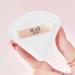Verdant Touch Sponge Powder Puff Soft Powder Puff Sponge for Face Makeup Skin Friendly Prevents Snagging Triangular Shape Salon Home Travel Bagged