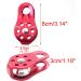 Latinaric Double Rope Pulley - Heart Shape Red Deflection Pulley for Cable Car & Via Ferrata | International Shipping - Buy Online on GoSupps.com
