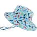 LACOFIA Toddler Baby Sun Hat | Wide Brim Bucket Hat for Outdoor Swim | Adjustable 6-24 Months | Unisex Kids Summer Hat | Light Blue - Buy Online on GoSupps.com