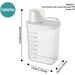 Laundry Detergent Dispenser 1800ml Clear Airtight Washing Powder Dispenser with Scale and Cup Detergen Box for Solid Liquid Washers 1800ml With Scale - Buy Online on GoSupps.com