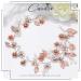 Flower Bride Wedding Hair Vine | Leaf Bridal Hair Accessories | Pearl Headband for Women and Girls - Rose Gold - Buy Online on GoSupps.com