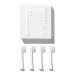 Wondersmile replacement brushes Sound toothbrush (hard all white 4 Pack) - brush heads for Wondersmile sound toothbrush 4 pieces (1 Pack) All White
