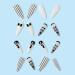 24 Pcs Halloween Press on Nails - White Stiletto Full Cover with Ghost Designs | Luminous Matte False Nails for Women & Girls - Buy Online on GoSupps.com
