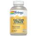 Solaray Calcium Magnesium Citrate 2:1 Ratio with Vitamin D2 Healthy Bone Muscle & Nerve Support 60 Serv 360 VegCaps 60.0 Servings (Pack of 1)