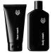 Black Wolf Charcoal Powder Face and Body Wash Bundle for Oily Skin, Deep Clean - 2pc Bundle - Charcoal Powder and Salicylic Acid Reduce Acne Breakouts and Cleanse Your Skin - Gift Set for Men Face + Body Wash