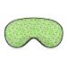 Lymphoma Cancer Green Ribbon Sleep Mask for Women Adjustable Sleeping Eye Shades Cover with Elastic Strap