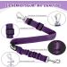 Slowton Dog Harness with Safety Belt for Car - Breathable Dog Seat Belt with 2 Carabiner Hooks - Purple Medium - Buy Online on GoSupps.com