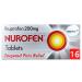Nurofen Pain Relief Ibuprofen Tablets for Headache Migraines Cold And Flu and Back Pain Relief 200 mg 16 Tablets