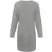 Yihaojia Women Sweatshirt Dress Chic Embroidery Floral Midi Dresses Casual Crewneck Long Sleeve Pullover Oversized Tunic Top Gray Medium - Buy Online on GoSupps.com