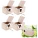 joyMerit 4Pcs Budgie Nest Box Breeding Boxes Aviary Bird Nesting With Stick - Buy Online on GoSupps.com