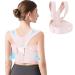 Posture Corrector for Men and Women Adjustable Back Brace Correction Belt to Improve Sitting Posture Corrector X-Small Pink
