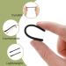 Buy Silicone Anti-Slip Coatings - 10 Pairs of Slide-Resistant Glasses Hinge Repair Caps (Black Transparent) for Optimal Grip - Buy Online on GoSupps.com