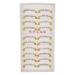 10 Pairs -up Natural lower bottom black false eyelashes clear