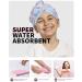 Meetrue Unicorn Microfiber Hair Turban for Girls - 3-Pack Quick Dry Towels (Pink Blue White) - Super Absorbent for Kids Age 3-5 - Buy Online on GoSupps.com