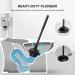 SetSail Heavy Duty Toilet Brush and Plunger Set - Black | Bathroom Cleaning Essentials - Buy Online on GoSupps.com
