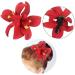 JSGHGDF Fabric Flower Hair Clip for Women Elegant Cloth Flower Side Clip Hair Style Accessories Ponytail Holder Barrettes Purple - Buy Online on GoSupps.com