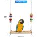 ERKOON Handmade Chicken Swing Ladder Toy with Natural Wooden Perch for Hens - Ideal for Chicken Coops and Bird Cages - Buy Online on GoSupps.com