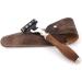 JAG Shaving Razor Set | Sustainable 4-Part Wood Razor Set with Silberspitz Dachshaar Brush 3 Blades Stand & Leather Bag - Premium Eco-Friendly Shaving - Buy Online on GoSupps.com