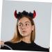 CRILSTYLEO Rose Headband Demon Hairband Demon Horns Headband Devil Ears Headband Demon Headpiece Devil Costume Halloween Party Favor Devil Headpiece Devil Hairband Bright Leather Fabric - Buy Online on GoSupps.com