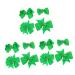 Beavorty 3 Pairs Hair Clip Green Shamrock Clip Shamrock Hair Styling Clip Saint Patricks Day Hairpin Shamrock Hair Clips Hair Pin Stainless Steel and Fabric Child Issue Card Hemming