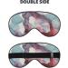 Abstract Marble Print Light Blocking Eye Mask - Soft Adjustable Sleep & Travel Eye Cover in Black - Buy Online on GoSupps.com