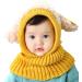 Tuopuda Baby Girls Boys Toddler Winter Hat Scarf Set Cutest Earflap Hood Warm Knit Hat Scarves with Ears Snow Neck Warmer Skull Cap for Kids 6-36 Months One Size yellow