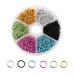 Nail Piercing Dangle Rings Mix Color Open Loops Jewelry DIY Nail Art Charms Glitter 3D Rhinestones Acrylic Decoration - Box of Metal Alloy Designs - Buy Online on GoSupps.com