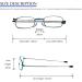 Cokobin Foldable Reading Glasses | Stainless Steel Anti-Blue Light | Mini Reading Aid for Men & Women | +2.5 Strength with Hard Shell Case - Blue - Buy Online on GoSupps.com