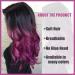 Sallcks Ombre Purple Long Wavy Wig | Side Part Synthetic Heat Resistant Wig for Women - Ideal for Daily Wear, Parties & Halloween Costumes - Buy Online on GoSupps.com
