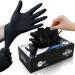 FINITEX Black Nitrile Disposable Medical Exam Gloves - Case of 1000 PCS 6mil Glove Powder-Free Latex-Free Gloves Pack of 100 Medium (Pack of 100)
