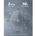 JTF Sonic Electric Toothbrush for Adults - Rechargeable Power Toothbrush with 6 Brush Heads, Smart Timer, 5 Modes, Whitening, Black - Buy Online on GoSupps.com