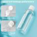 Flintronic 100ml Empty Travel Bottles Set - 10 Pieces with Funnel for Cosmetics Shampoo & Lotion | Perfect for Air Travel & Business Trips - Buy Online on GoSupps.com