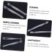 Shop Housoutil 3-Part Stainless Steel Tweezers Set - Professional Eyelash Tools for Extensions Makeup & Coin Stamping - 11cm Silver - Buy Online on GoSupps.com