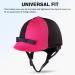 Harrison Howard Elasticity Equestrian Riding Helmet Cover | Cerise Pink/Black - Buy Online on GoSupps.com