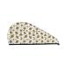 Hair Towel Wrap Hair Drying Towel with Button Towel Turban Head Towel to Dry Hair Quickly (Hohey Bee Golden2)