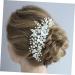 Beavorty bridal headpiece pearl headpiece Comb for Bridal Rhinestone Comb flower Hair Comb Rhinestone Hair Comb Wedding Hair Comb Wedding dress bride flower head - Buy Online on GoSupps.com