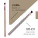 Fine Angled Eyeliner Brushes Set - Precision Gel Eye Liner Makeup Brush 2 Pack - Cruelty Free Synthetic Bristles - Smooth Liquid Application - Buy Online on GoSupps.com