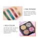 Quxunzzz 4 Colorful Eyeshadow Palette - High Pigmented Matte & Shimmer Glitter, Waterproof & Long Lasting - 3 Set - Buy Online on GoSupps.com