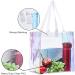 Clear Tote Bag 2-Pack - Stadium Approved Hologram Bags for Sports Games, Work, Travel - 12x12x6 - Buy Online on GoSupps.com